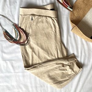 Torrid Pull-On Ponte Jogger Pants Tan Relaxed Fit Plus Size 22